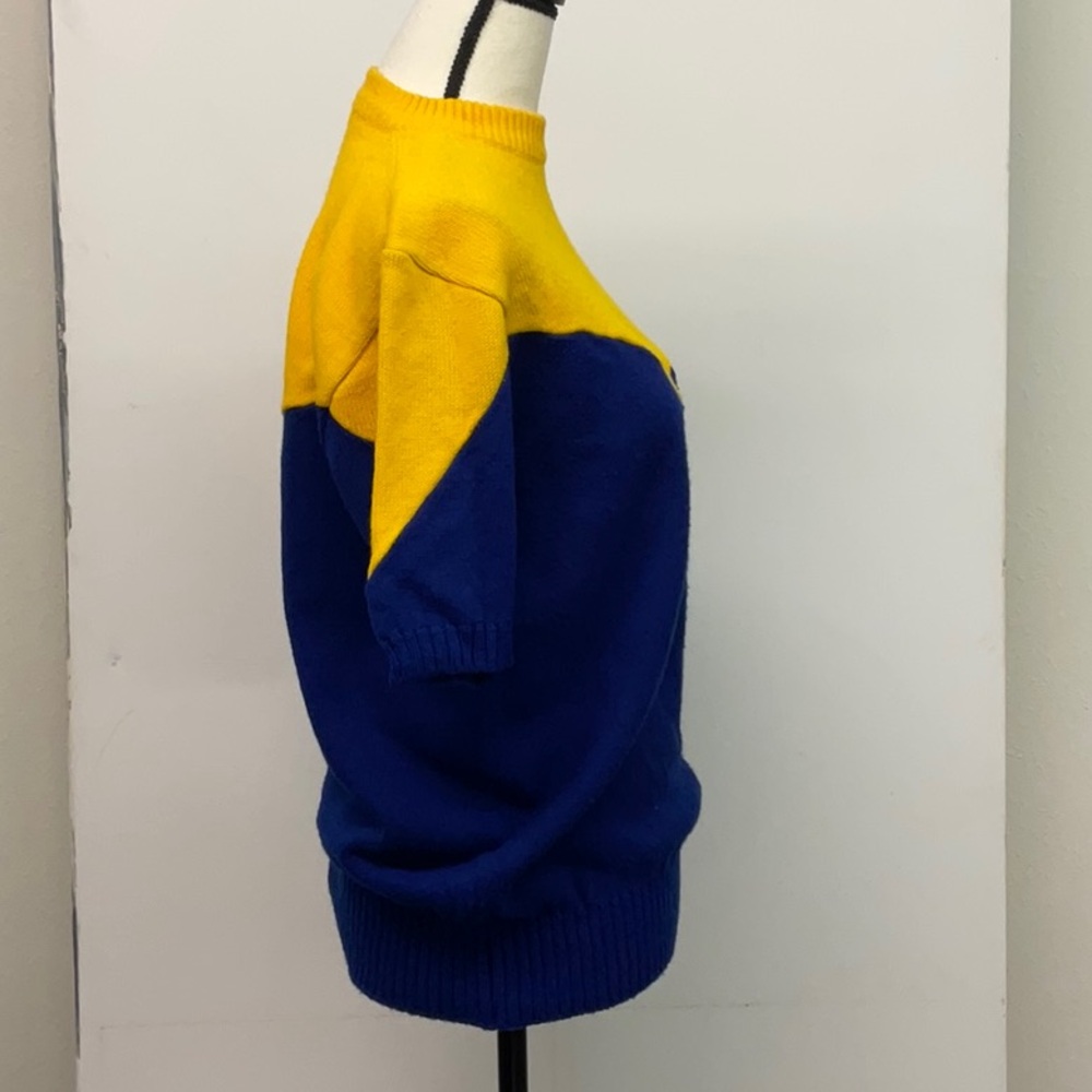 Vintage Cheer/Dance Sweater Blue and Gold - Picture 3 of 4